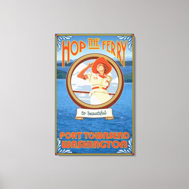 Toile Ferry pour femme - Port Townsend Washington (Recto)