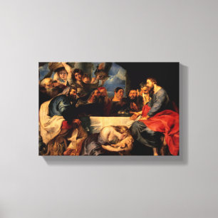Toile Festin de Simon et de Mary Magdalene aux bas de la