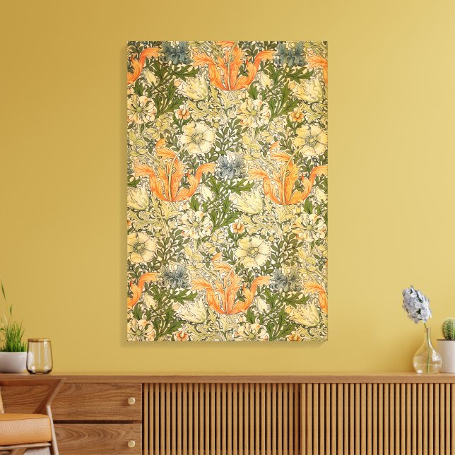 Toile Festival de fleurs de William Morris Spring Compto (Insitu(Salon))
