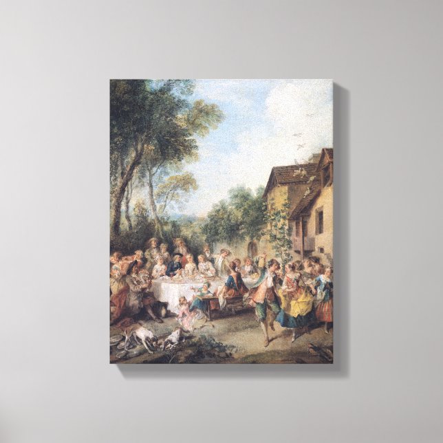 Toile Fête des mariages dans le village (Recto)