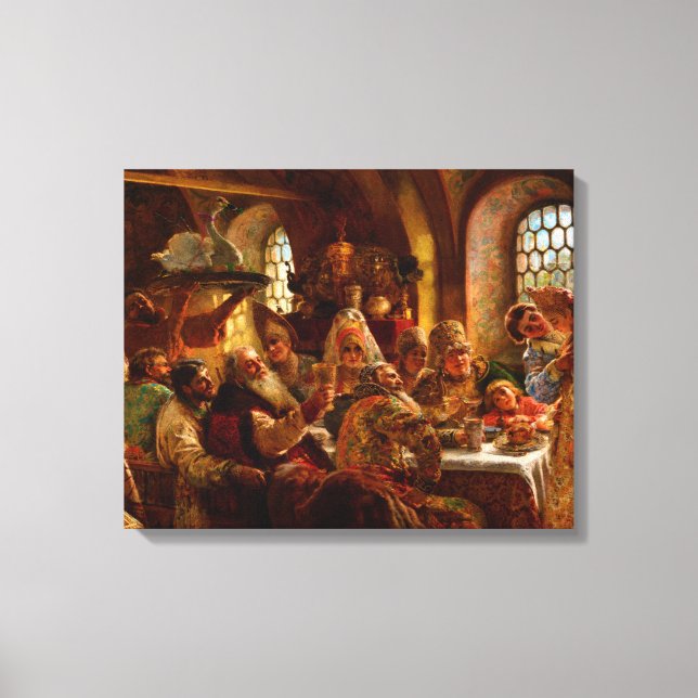 Toile Fête des Mariages de Boyar par Konstantin Makovsky (Recto)