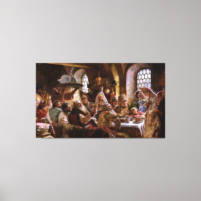 Toile Fête des Mariages de Boyar par Konstantin Makovsky (Recto)
