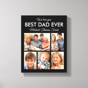 Toile Fête des pères Meilleur papa Jamais Trendy Photo C