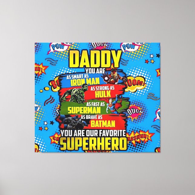 Toile Fête des pères - Superdad (Recto)