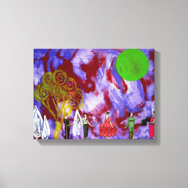 Toile Fête du jardin au clair de lune de l'infante par M (Recto)