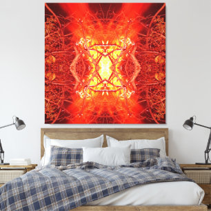 Toile Feu Abstrait