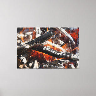 Toile feu de bois