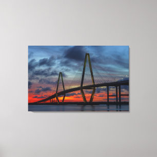 Toile Feu de Charleston comme coucher de soleil