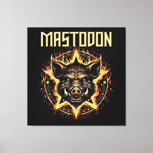Toile Feu de sanglier Mastodonte