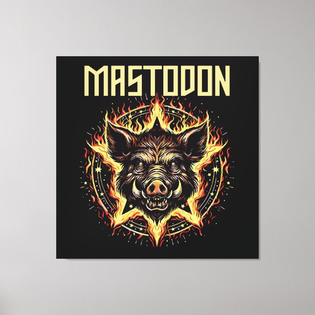 Toile Feu de sanglier Mastodonte (Recto)
