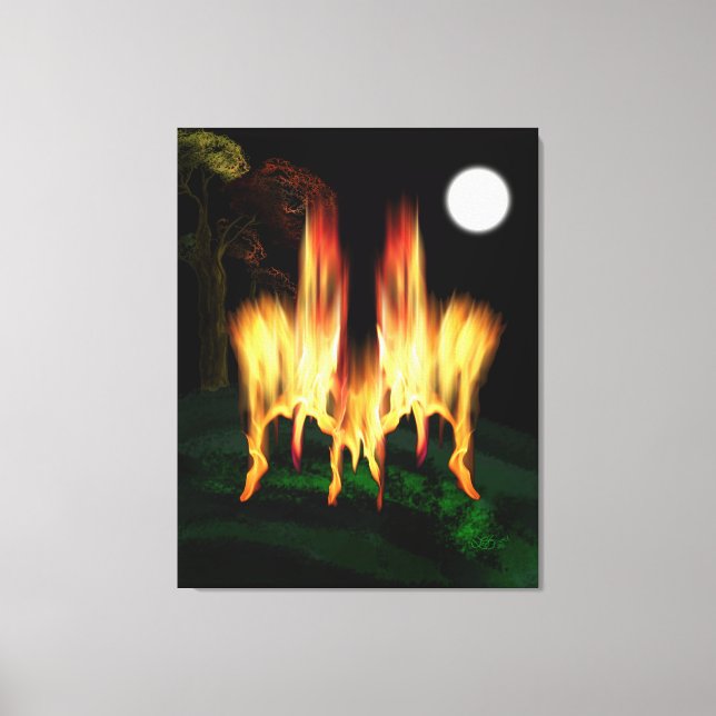 Toile Feu d'incendie (Recto)