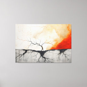 Toile Feu et glace et presque rien de beau 3