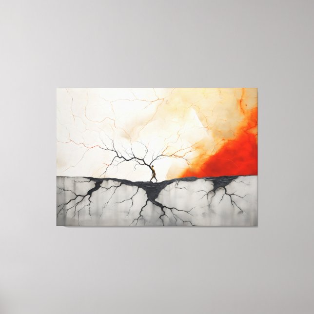 Toile Feu et glace et presque rien de beau 3 (Recto)