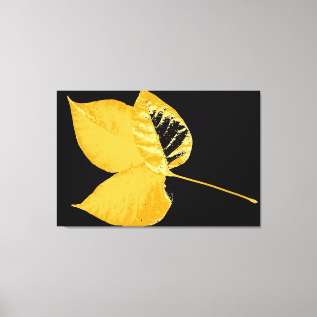 Toile Feuille d'automne (Recto)
