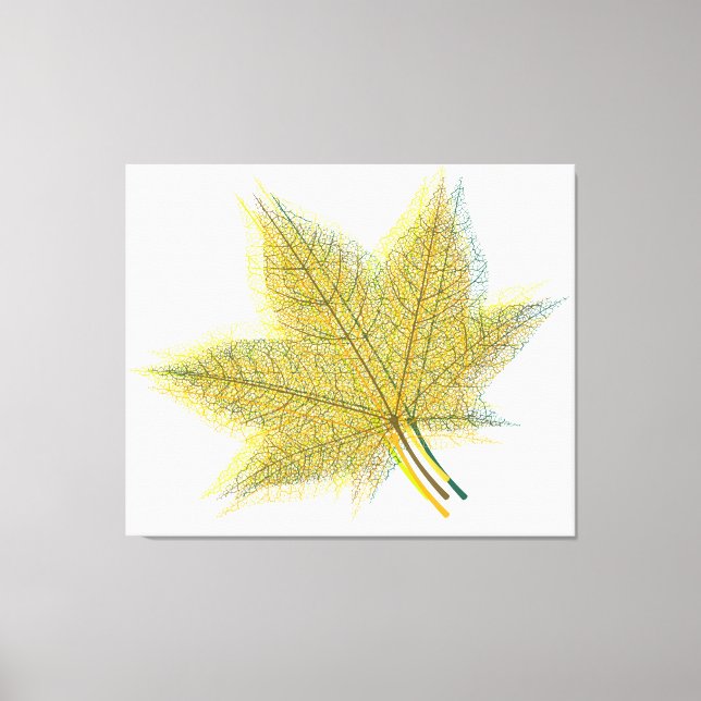 Toile Feuille d'automne (Recto)