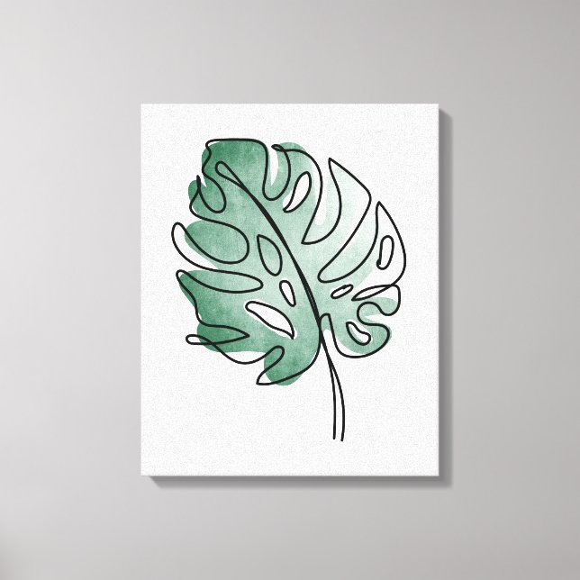 Toile Feuille de Monstera (Recto)