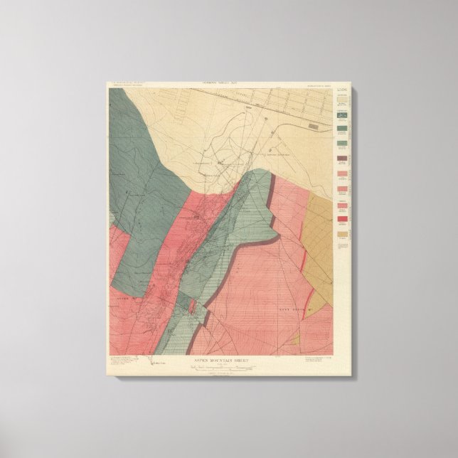 Toile Feuille de montagne Aspen (Recto)