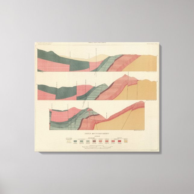 Toile Feuille de montagne Aspen 2 (Recto)