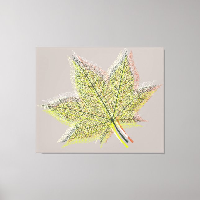 Toile Feuille de printemps (Recto)