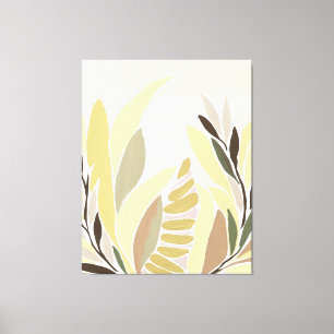 Toile Feuille jaune
