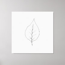 Feuille minimaliste Abstraite