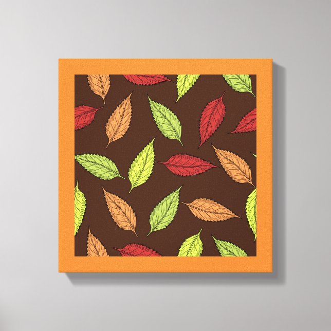 TOILE FEUILLES D'AUTOMNE (Recto)