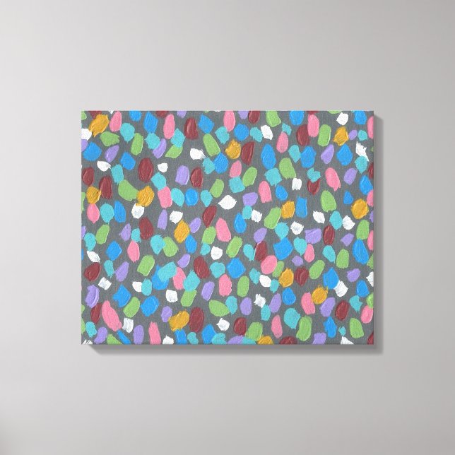 Toile Feuilles d'automne Abstraites (Recto)