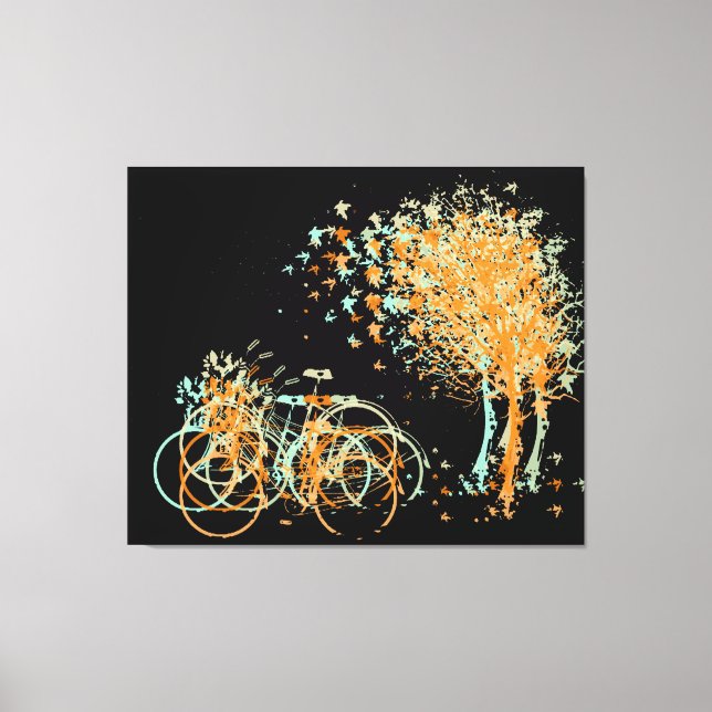 Toile Feuilles d'automne arbres (Recto)