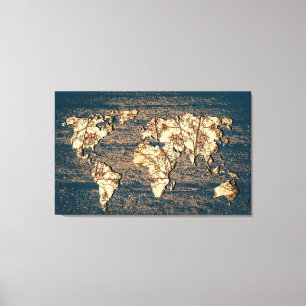 Toile Feuilles d'automne Plan du monde Mur Art