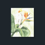 Toile Feuilles De Palmiers Avec Oiseau Blanc<br><div class="desc">"Avian Paradise II" par Grace Popp. Feuilles De Palmiers Avec Oiseau Tropical Blanc. | 157016GG</div>