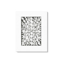 Feuilles Murmurantes : Doodle Noir & Blanc Minimal