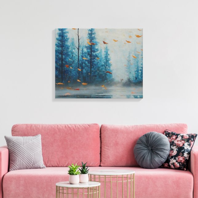 Toile Feuilles Murmurantes Paysage de Rêve de la Forêt B (Insitu(Salon))
