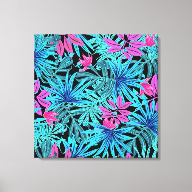 Toile Feuilles tropicaux (Recto)