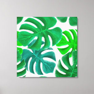 Toile Feuilles tropicaux