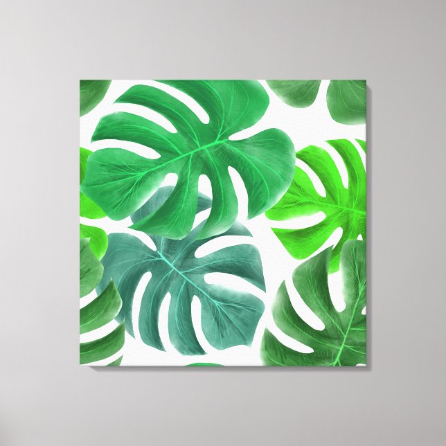 Toile Feuilles tropicaux (Recto)