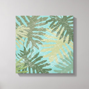 Toile Feuilles tropicaux défraîchis