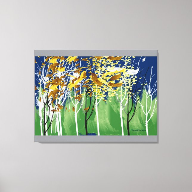 Toile Feuilles volants (Recto)