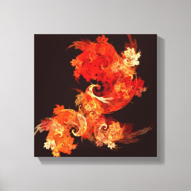 Toile Feux de danse Abstraits Noir et blanc (Recto)
