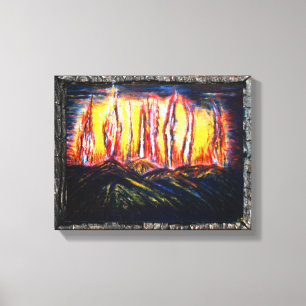Toile Feux de fourrage
