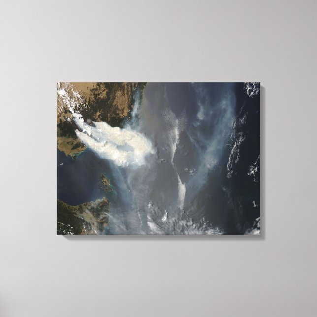 Toile Feux et fumée dans le sud-est de l'Australie (Recto)