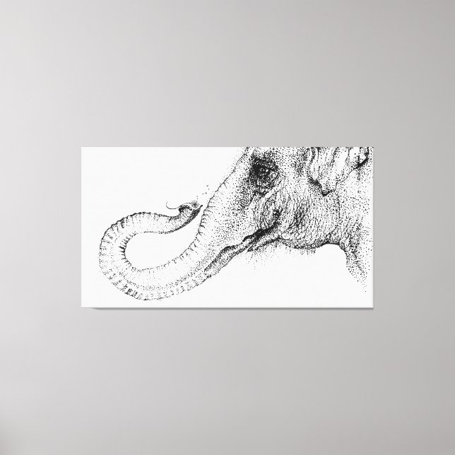 Toile fidèle à 100% d'éléphant par Inkspot (Recto)