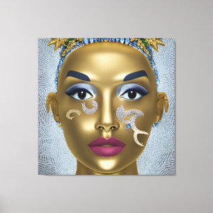 Toile Fièrement Africain : Beau Portrait Histoire des No