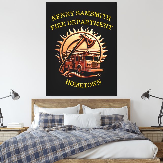 Toile Fiery Valor Intricablement Héroïque Conception De  (Insitu(Chambre))