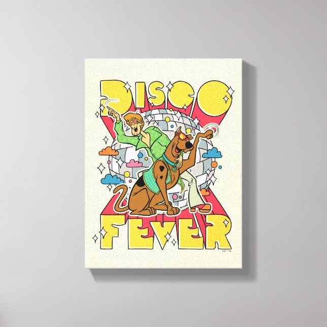 Toile Fièvre de Disco avec Scooby et Shaggy (Recto)