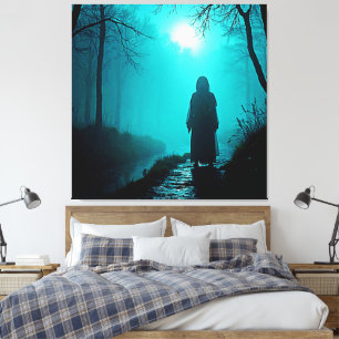 Toile Figure de fantôme dans Haunted Woods Design