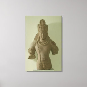 Toile Figure de seigneur Vishnu, Mathura (grès rouge)