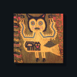 Toile Figure en laine d'un jaguar, Culture de Paracas<br><div class="desc">La figure laine d'un jaguar de l'école péruvienne, Paracas Culture, c.1500 av. J.-C., située dans une collection privée.</div>