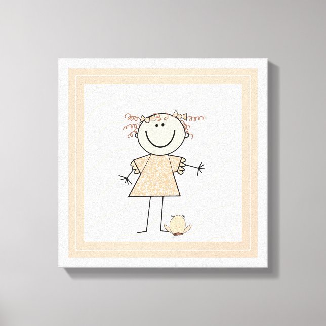 Toile Figure mignonne fille (Recto)