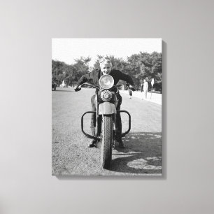 Toile Fille à moto, 1937