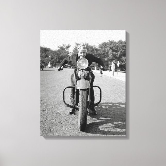 Toile Fille à moto, 1937 (Recto)